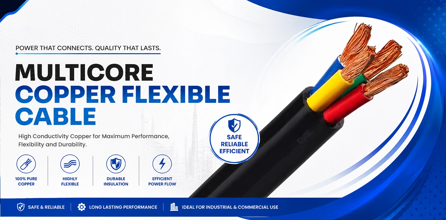 Multicore copper flexible cable